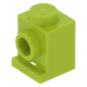 LEGO kocka 1x1 oldalán egy bütyökkel (headlight), lime (4070)